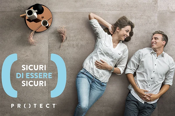 PROTECT®. Piastrelle antibatteriche, per un abitare sano, sicuro e protetto.